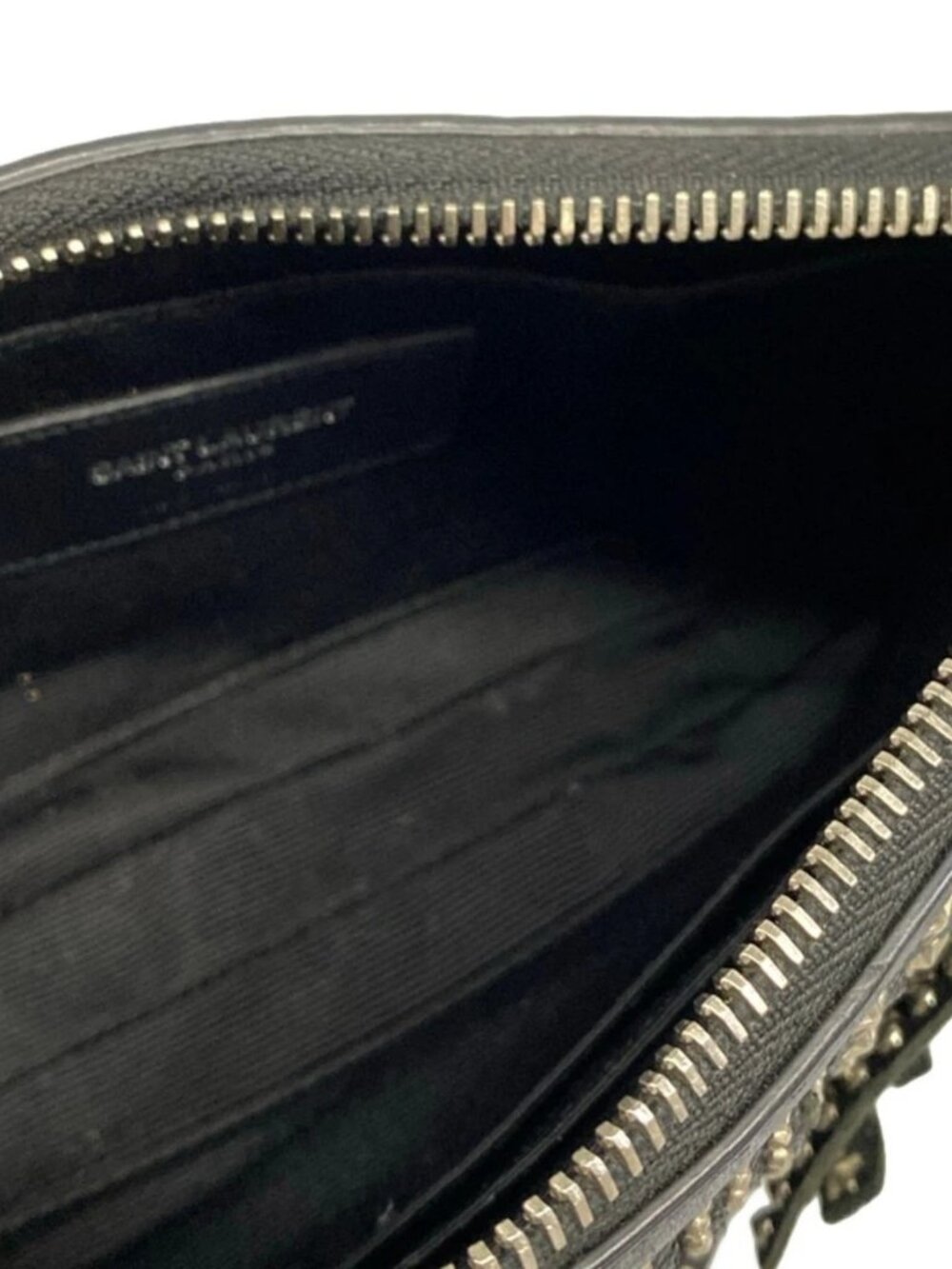 SAINT LAURENT PARIS 413183 Black Leather Shoulder Bag - Picture 7 of 15